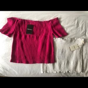 NWT Two Forever 21 Crop Tops